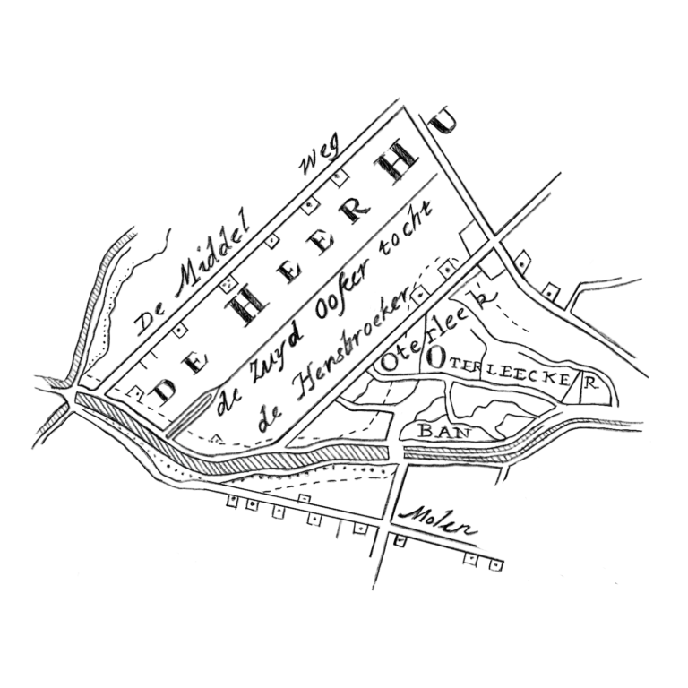 Kaart van de Heerhugowaardse polder