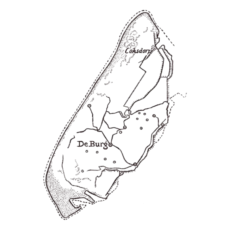 Kaart van de Oosterender polder